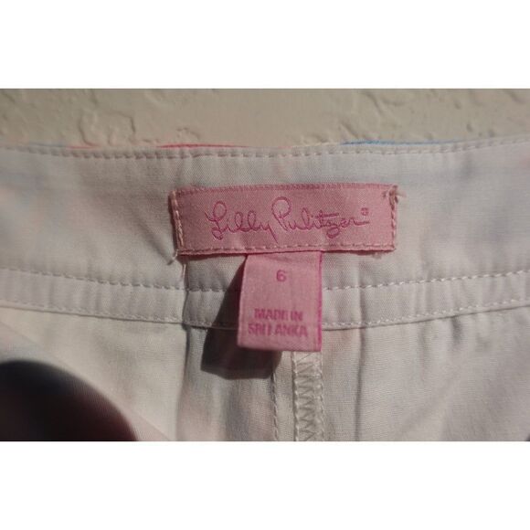 Lilly Pulitzer Colette Scalloped Skort Out to Sea Size 6 Zip Fly Womens - Picture 4 of 9